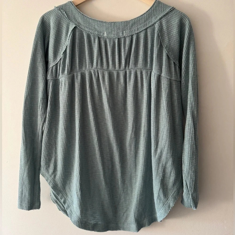 We The Free -‎ Free People Thermal Oversized Henley Top